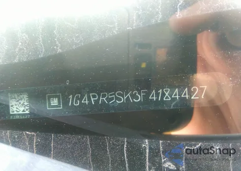 2015 Buick Verano Convenience Group from USA, damaged, VIN 1G4PR5SK3F4184427